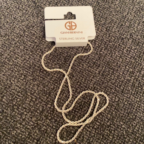 Sterling silver 18” braided rope chain - Picture 2 of 7